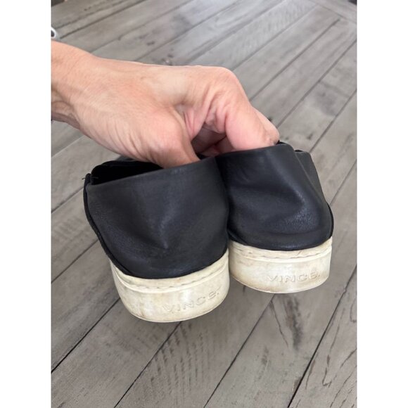 VINCE Garvey Fold Down Pointed Slip On Sneaker Blk Size 37 7 - Picture 3 of 6